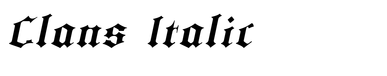 Clans Italic
